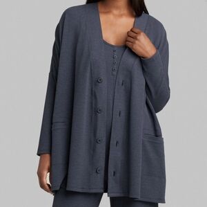 NWT Tommy John Zen Waffle Long Line Cardigan Size Small